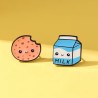Pendientes de Galleta y Leche Kawaii | Joyería Divertida – NipponGT