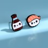 Pendientes de Sushi y Soja Kawaii | Joyería Japonesa – NipponGT