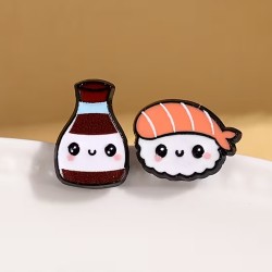Pendientes de Sushi y Soja Kawaii | Joyería Japonesa – NipponGT