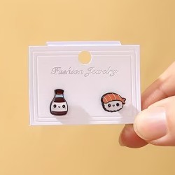 Pendientes de Sushi y Soja Kawaii | Joyería Japonesa – NipponGT