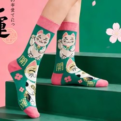 Calcetines Maneki-Neko Gato de la Suerte | Moda Japonesa – NipponGT