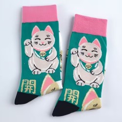 Calcetines Maneki-Neko Gato de la Suerte | Moda Japonesa – NipponGT