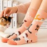 Calcetines de Gatitos y Mariposas | Estilo Kawaii Salmón – NipponGT