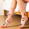 Calcetines de Gatitos y Mariposas | Estilo Kawaii Salmón – NipponGT