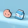 Pendientes de Galleta y Leche Kawaii | Joyería Divertida – NipponGT