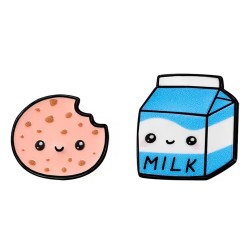 Pendientes de Galleta y Leche Kawaii | Joyería Divertida – NipponGT