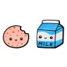 Pendientes de Galleta y Leche Kawaii | Joyería Divertida – NipponGT